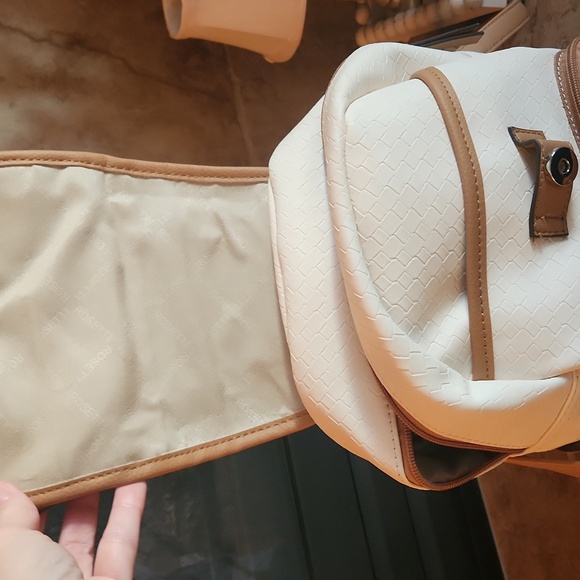 NWOT Rosetti Cream and Brown Women's Backpack - Picture 3 of 10